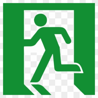 Popular Images - Fire Exit Sign Vector Clipart