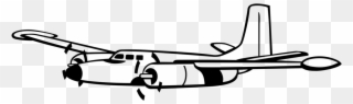 Airplane Propellerflygplan Computer Icons Drawing - Propeller Plane Clipart - Png Download