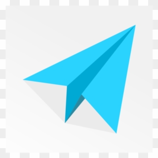 Airplane Paper Plane Computer Icons Flight - Blue Paper Airplane Clipart - Png Download