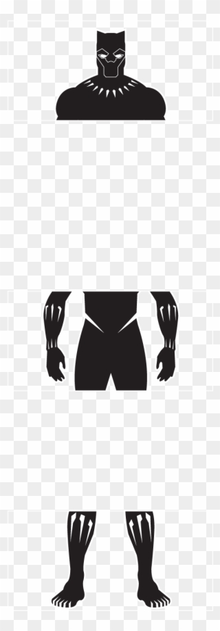 Suit Is Made Of Vibranium Weave, Which Absorbs The - Black Panther Suit Logo Clipart