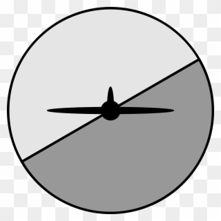 Attitude Indicator Airplane Aviation Horizon Aircraft - Artificial Horizon Icon Clipart