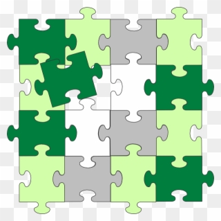How To Set Use Green Jigsaw Puzzle Bigger Clipart - Jigsaw Puzzle Green - Png Download