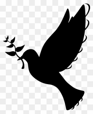 Free Photo Silhouette Symbol Flying Olive Branch Peace - Batak Christian Protestant Church Clipart