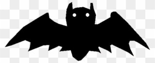 Bat Silhouette Cartoon Black Flight - Bat Clipart - Png Download