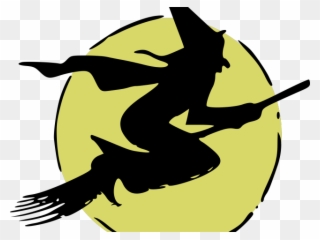 Witch Clipart Flying Witch - Witch Flying Clip Art - Png Download