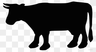 Public Domain Clip Art Image Cow Silhouette 2 Id - Cow Silhouette - Png Download
