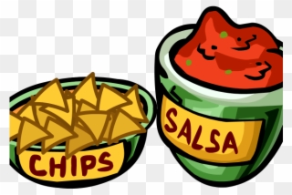 Clip Art Library Library Chips Free On Dumielauxepices - Clipart Chips And Salsa - Png Download