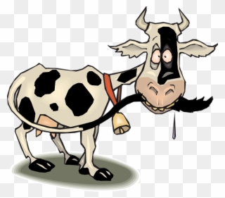 Black Cow Clip Art - Animated Cow - Png Download