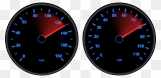 Sports Car Motor Vehicle Speedometers Dashboard Tachometer - Car Speedometer Clipart - Png Download