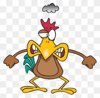 Is That Rotting Chicken I Smell - Angry Cartoon Chicken Clipart