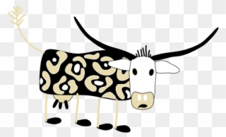 Longhorn Cattle Clipart Svg - Cattle - Png Download