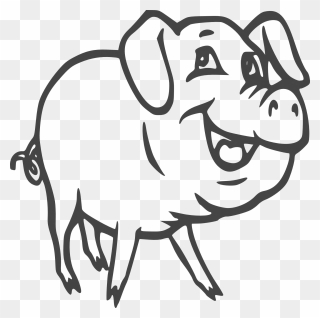 Free PNG Pig Black And White Clip Art Download - PinClipart