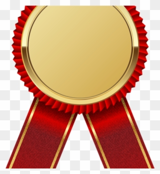 Ribbon Clipart Gold Medal With Red Png Image Frames - Gold Ribbon Png Transparent Png