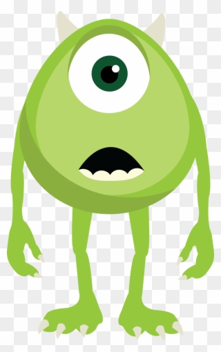 I'll Use This To Free Hand On A Cardboard For Props - Monster Inc Green Monster Clipart