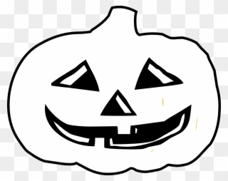 Black And White Halloween Pictures - White Jack O Lantern Clipart