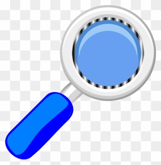 Blue Magnifying Glass Clipart - Png Download