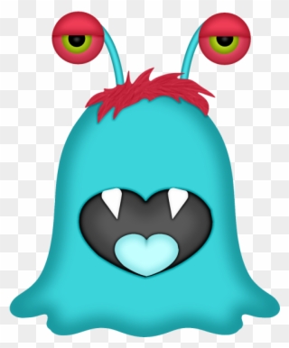 Minus Clay Monsters, Little Monsters, Monsters Inc, - Four Little Monsters Clipart