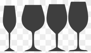 Wine - Black Wine Glass Vector Clipart