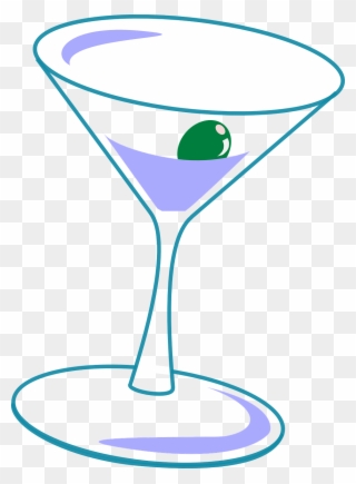 Clip Art Freeuse Library Martini Cocktail Drink Free - Cocktail Glass Cartoon Png Transparent Png