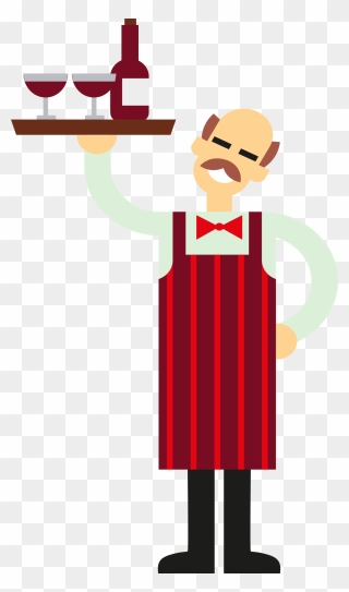 Svg Free Stock Clipart Waiter - Waiter Clipart - Png Download