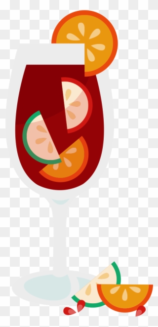Wine Glass Pencil And - Sangria Clip Art - Png Download