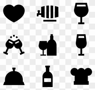 Winery Collection - Wine Icons Clipart