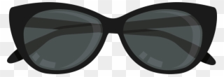 Goggles Sunglasses Line - Sunglasses Clipart