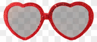 Heart Shaped Sunglasses Clipart - Heart Shaped Sunglasses Transparent - Png Download
