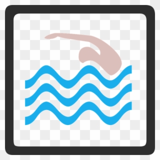 Download ป้าย ว่า ย น้ำ Clipart Swimming Pools Clip - Simbolo De Una Piscina - Png Download
