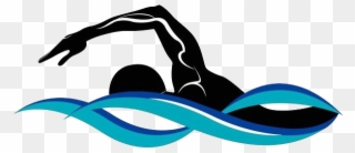 Swimming Silhouette Illustration Black - Swimming Silhouette Clipart