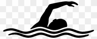 Swimmer Images - Swimming Clipart Black And White - Png Download