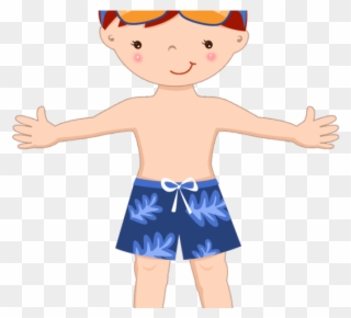 Swimming Clipart Hobbies - Beach Boy Cartoon - Png Download