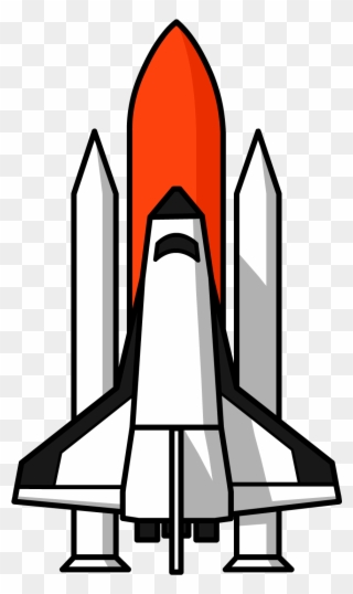 Nasa Spaceship Png - Cohete Challenger Clipart