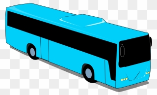 Tour Bus Service Greyhound Lines Coach Transit Bus - Blue Bus Clip Art - Png Download