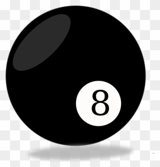8 Ball - Pool 8 Balls Vector Clipart