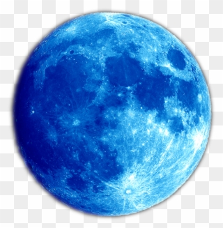 Transparent Png And Clip Art Images Free - Blue Moon Png