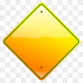 Blank Yellow Yield Sign Clipart