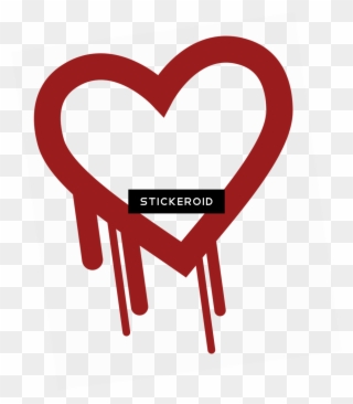 Heart Dripping Paint - Heartbleed Clipart (#1900656) - PinClipart