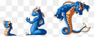 A Water Snake Who Turns Into A Water Dragon - Snake Pokemon Oc Clipart
