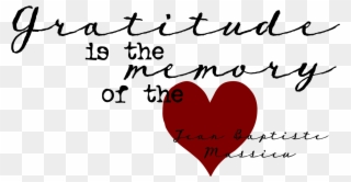 Heart Word - Gratitude Is The Hearts Memory Clipart