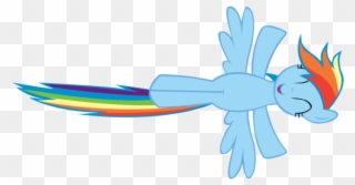 Rainbow Dash Flying Transparent Background - Rainbow Dash Flying Clipart