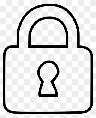 Drawing File Lock Clip Art Free - Lock Picture Drawing - Png Download