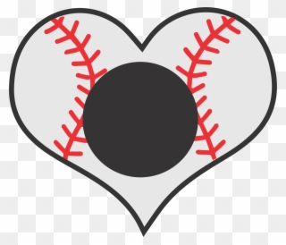 Baseball Heart Clipart - Png Download