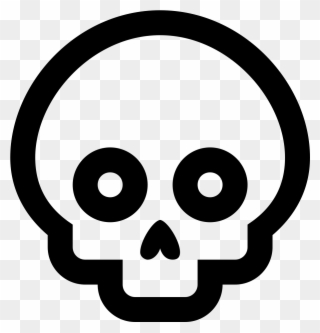 This Image Is A Skull - Thriller Icons Clipart