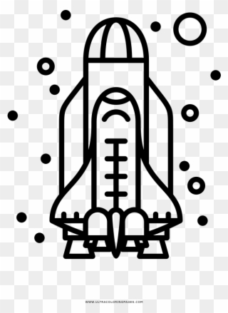 Space Shuttle Coloring Page With Ultra Pages - Space Shuttle Clipart