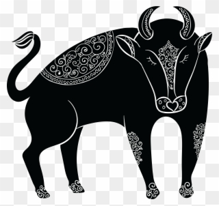 Free Clipart Of A Horoscope Astrology Zodiac Taurus - Taurus Png Transparent Png