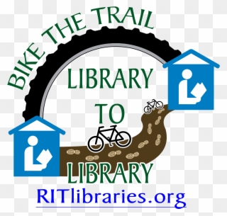 Bike The Trail Library To Library - Library Symbol Clipart