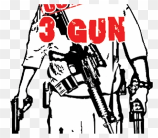 Three Gun Match - Pistol Clipart