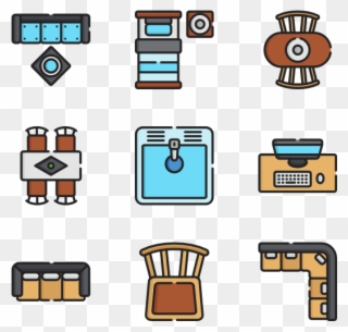 Furniture Top View - Furniture Icon Top View Clipart