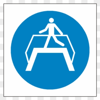 Use Footbridge Symbol Label - Footbridge Sign Clipart